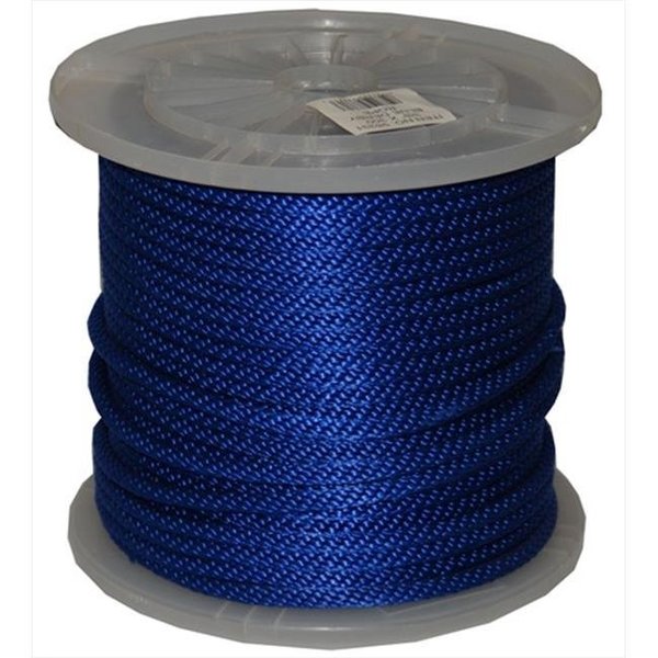T.W. Evans Cordage Co Inc T.W. Evans Cordage 96016 .5 in. x 300 ft. Solid Braid Propylene Multifilament Derby Rope in Blue 96016
